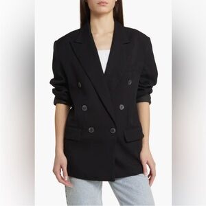 TOPSHOP DOUBLE BREASTED BLACK BLAZER